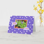 Sterren 2 STEMMEN leeg Wenskaart personaliseren Kaart (Gele Bloem)