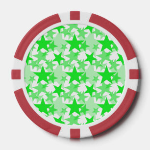 Sterren 3 Groen Poker Chips