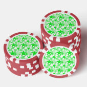 Sterren 3 Groen Poker Chips (Opstapeling)