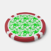 Sterren 3 Groen Poker Chips (Enkel)