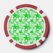 Sterren 3 Groen Poker Chips (Achterkant)