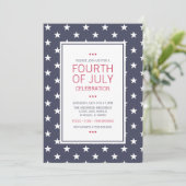 Sterren 4 juli Onafhankelijkheidsdag Kaart (Staand voorkant)