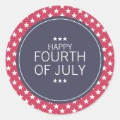 Sterren 4 juli Onafhankelijkheidsdag Sticker (Voorkant)