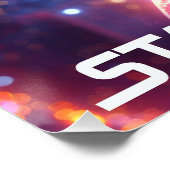 Sterren Aad Stripes met ZEBRA ZANZIBAR Perfect Poster (Hoek)