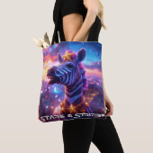 Sterren Aad Stripes met ZEBRA ZANZIBAR Tote Bag (Dichtbij)