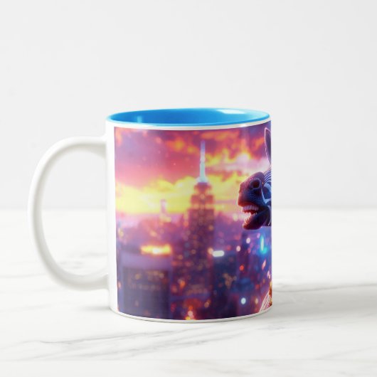 Sterren Aad Stripes met ZEBRA ZANZIBAR Tweekleurige Koffiemok (Links)