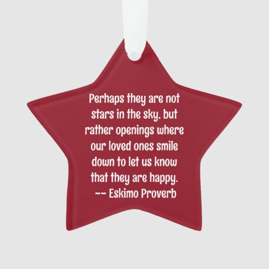 Sterren aan de hemel Naam en datum herinnering Ornament (voorkant)