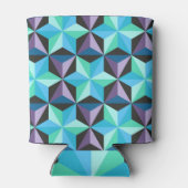 Sterren Abstracte Geometrische Patchwork Blikjeskoeler (Achterkant)