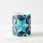 Sterren Abstracte Geometrische Patchwork Koffiemok (Center)