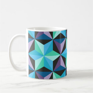 Sterren Abstracte Geometrische Patchwork Koffiemok