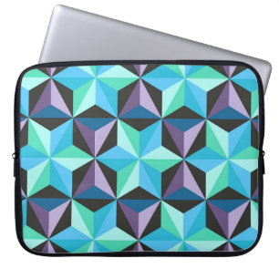 Sterren Abstracte Geometrische Patchwork Laptop Sleeve