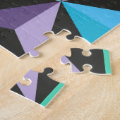 Sterren Abstracte Geometrische Patchwork Legpuzzel (Zijkant)