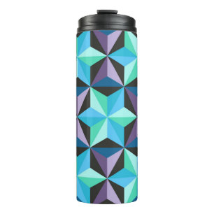 Sterren Abstracte Geometrische Patchwork Thermosbeker