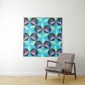 Sterren Abstracte Geometrische Patchwork Wandkleed (In Situ (horizontaal))