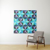 Sterren Abstracte Geometrische Patchwork Wandkleed (In situ)