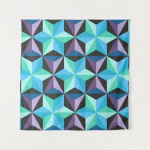 Sterren Abstracte Geometrische Patchwork Wandkleed