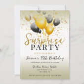 Sterren & Ballonnen Decoratie Verrassing Verjaarda Kaart (Voorkant)