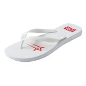 Sterren Bedrukt Tekst Mannen Vrouwen Stijlvolle-Sa Teenslippers (Schuin)