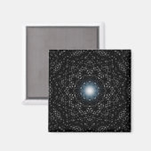 Sterren bezaaid nacht caleidoscoop magneten (Voorkant / Achterkant)