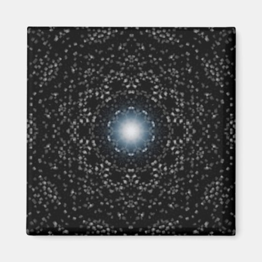 Sterren bezaaid nacht caleidoscoop magneten (Voorkant)