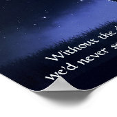 Sterren bij nacht Inspirerend en Spiritueel prijso Poster (Hoek)