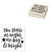 Sterren bij nacht Texas Rubber Art Stamp Rubberstempel (Gestempeld)