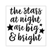 Sterren bij nacht Texas Rubber Art Stamp Rubberstempel (Afrduk)