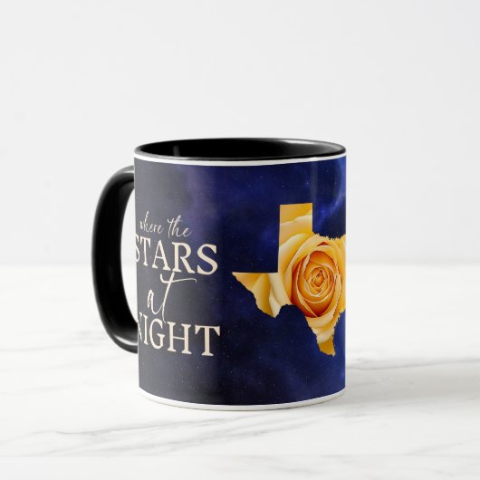 Sterren bij nacht zijn grote en heldere texas Roos Mok (Voorkant links)