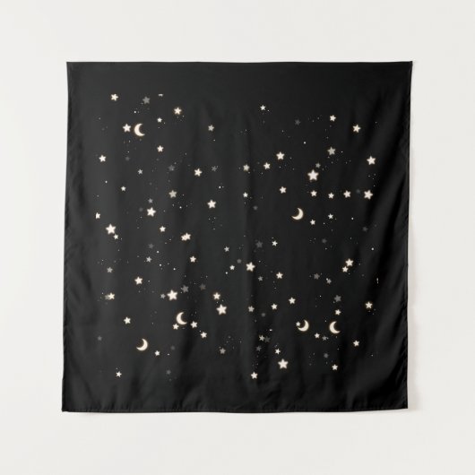 Sterren bij Night Tapestry/Backdrop Wandkleed (Voorkant)