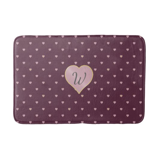 Sterren binnen harten op Port Bath Mat (Voorkant)