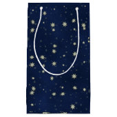 sterren blauw klein cadeauzakje (Voorkant)