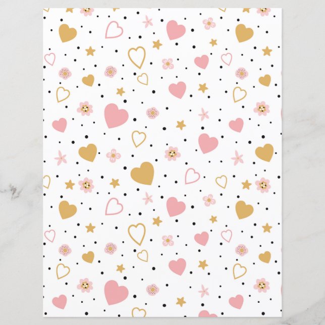 Sterren, bloemen, harten en stippen (Voorkant)