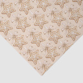 Sterren Boog Crème Kerstmis Tissuepapier (Detail)