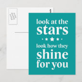 sterren briefkaart (Voorkant / Achterkant)