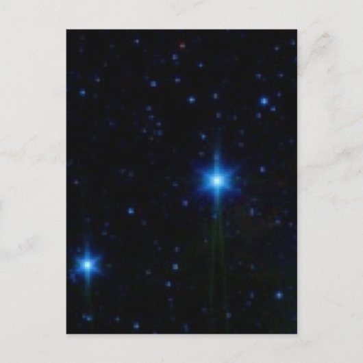 sterren briefkaart (Voorkant)