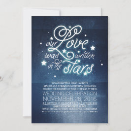 Sterren bruiloft uitnodiging