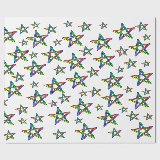 Sterren Cadeaupapier (Vlak)