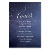 Sterren Celestial Bruiloft Zitgrafiek Kaart Kanker (Voorkant)