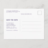 Sterren Celestial QUINCEANERA Sla de datum foto op Aankondigingskaart (Achterkant)