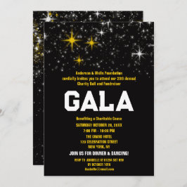 Sterren Charity Ball Corporate Fondsenwervende Par Kaart