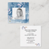 *~* Sterren Chic Populaire Haar Model Actrice FOTO Vierkante Visitekaartje (Voorkant / Achterkant)