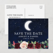 Sterren de datum bewaren briefkaart (Voorkant / Achterkant)