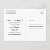 Sterren de datum bewaren briefkaart (Achterkant)