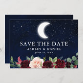 Sterren de datum bewaren save the date (Voorkant / Achterkant)