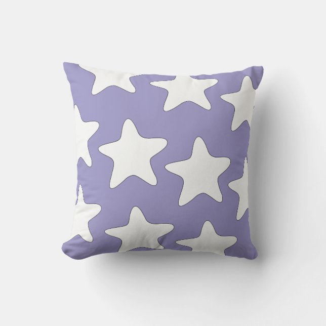 Sterren Decorator Lavendel   Kussen (Voorkant)