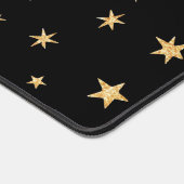Sterren Desk Mat - Zwart en Goud Mousepad - Groot (Hoek)
