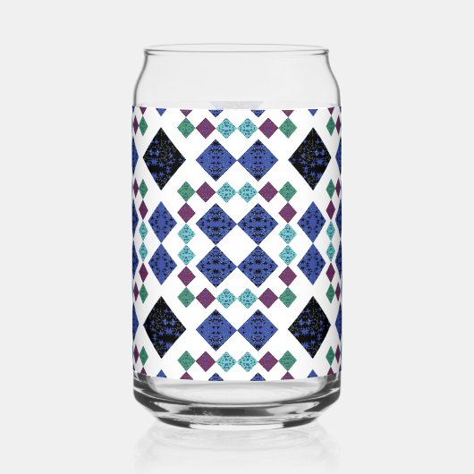 Sterren Diamanten Blikvorm Glas (Voorkant)