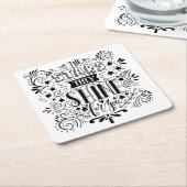 Sterren die ze voor je schenen kartonnen onderzetters (Schuin)