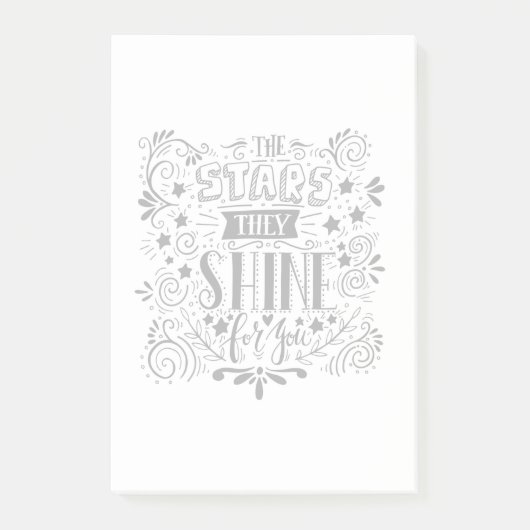 Sterren die ze voor je schenen post-it® notes (Voorkant)