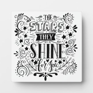 Sterren die ze voor je schijnen fotoplaat